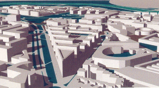 Concurso restringido para la ordenación de los terrenos liberados del uso ferroviario en la Estación del Portillo en Zaragoza. Primer Áccesit